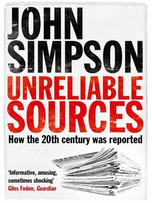 cover image of Unreliable Sources